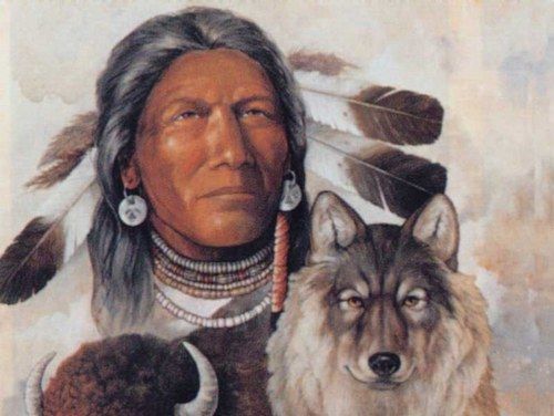 Loups Et Amerindiens